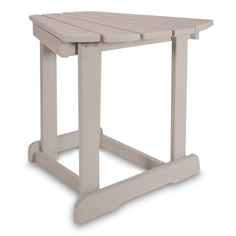 wedge end table